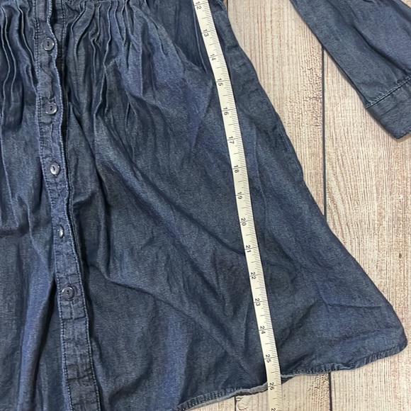 🌸 Clearance! 🌸 Miley Cyrus & MaxAzria Denim Indigo Belted Tunic Size S - Picture 8 of 9